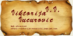 Viktorija Vučurović vizit kartica